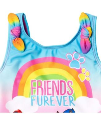 Toddler Girls One Piece Bathing Suit Rash Guard Tankini Top Bikini Bottom and Skort 5 Swimsuit Set