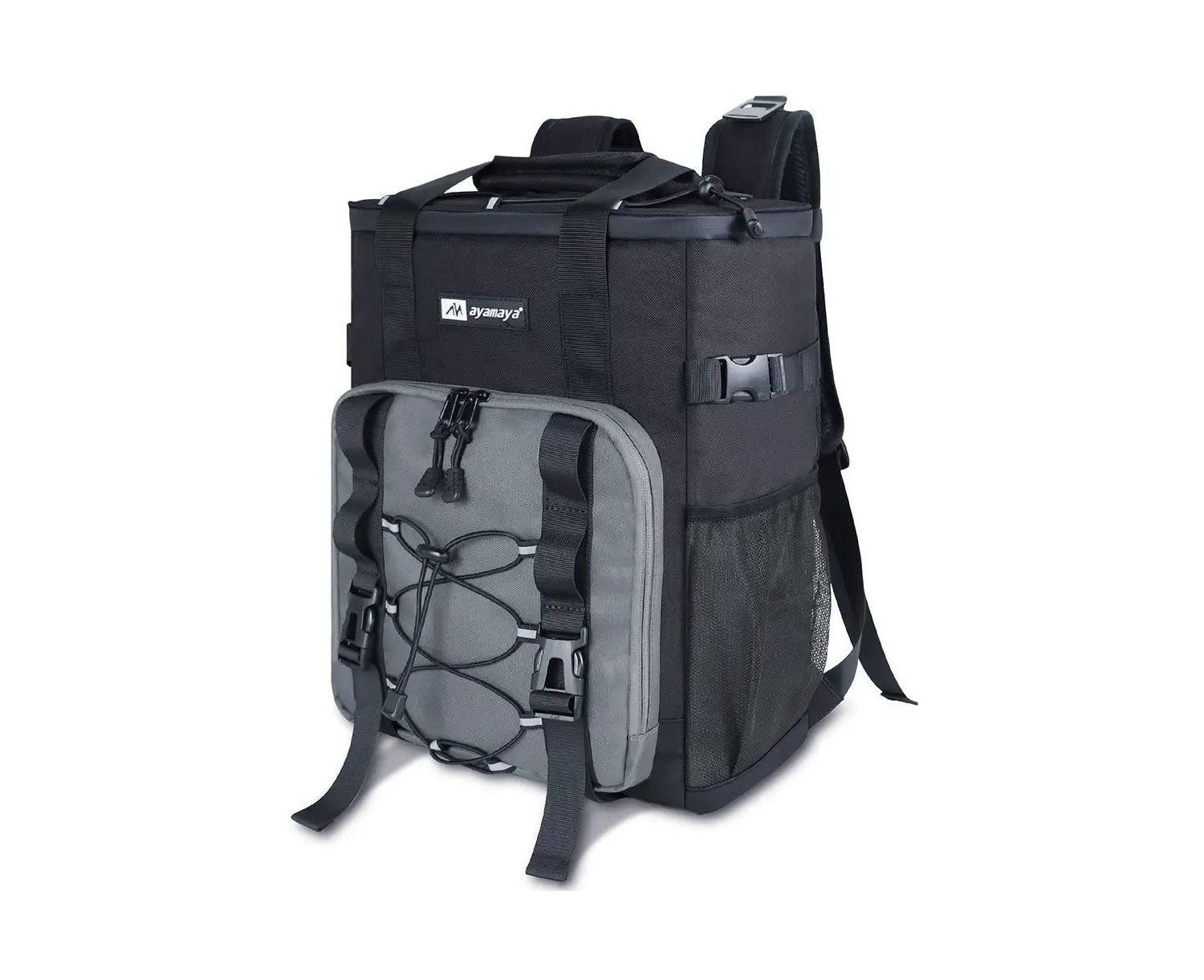 Mini Arctic Mule 24 can insulated backpack cooler, water resistant,16 hour ice retention,lightweight w/padded straps, bottle holders & opener.