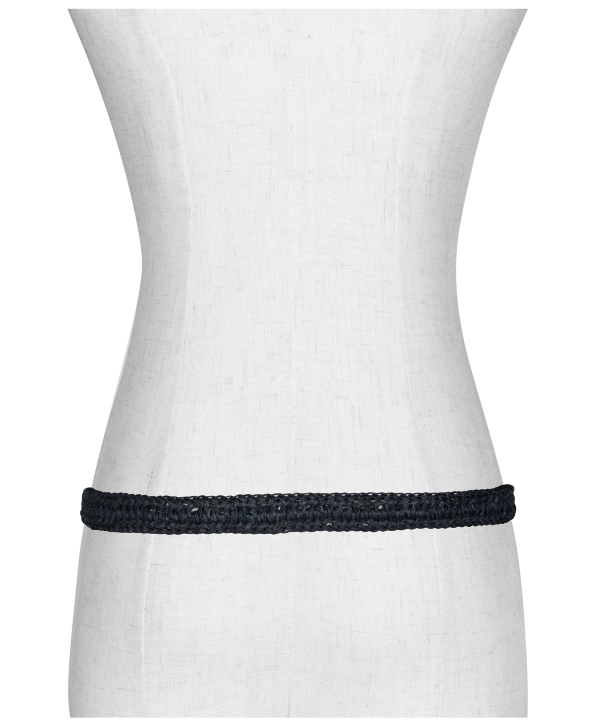 Michael Kors 32mm Woven Raffia Belt
