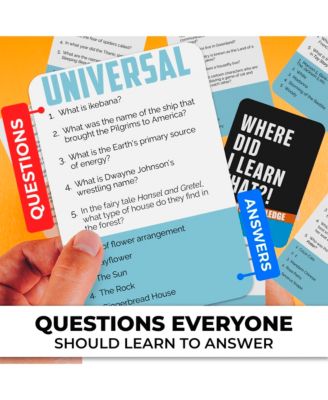 Trivia Card Game  for Adults, Teens, and Families – Trivia Cards with Answers