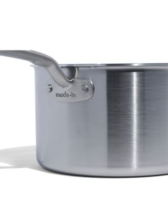 Stainless Steel Clad 4-Quart Saucepan with Lid