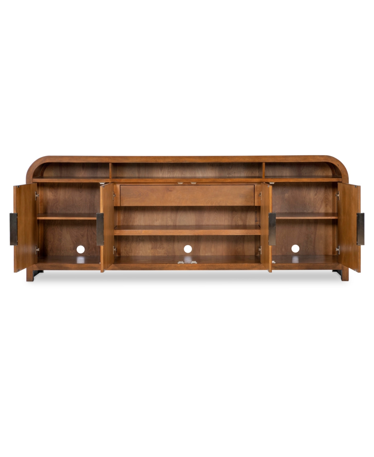 Macy's Prescott 84" Mappa Burl Entertainment Console In Brown Mappa