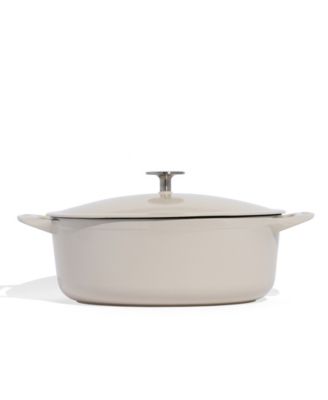 Enameled Cast Iron 7.5-Quarts Oval Dutch Oven with Lid
