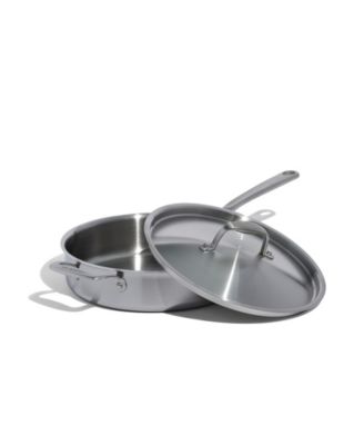 Stainless Steel Clad 3.5-Quart Saut&eacute; Pan with Lid