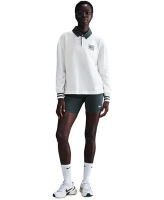 ★ Nike★ Sportswear Essentials Oversized Long Sleeve Polo Nike Sportswear Essential Women's Oversized Long-Sleeve Polo