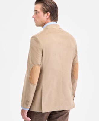 Men's Modern-Fit Solid Stretch Corduroy Elbow Patch Sport Coat