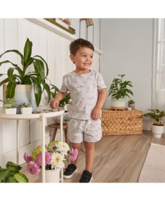 Baby Boys 2-Piece T-Shirt and Shorts Set, Heather Skateboard