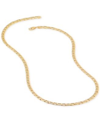 Lightweight Polished Mariner Link 24" Chain Necklace (5.5MM) in 14k Gold