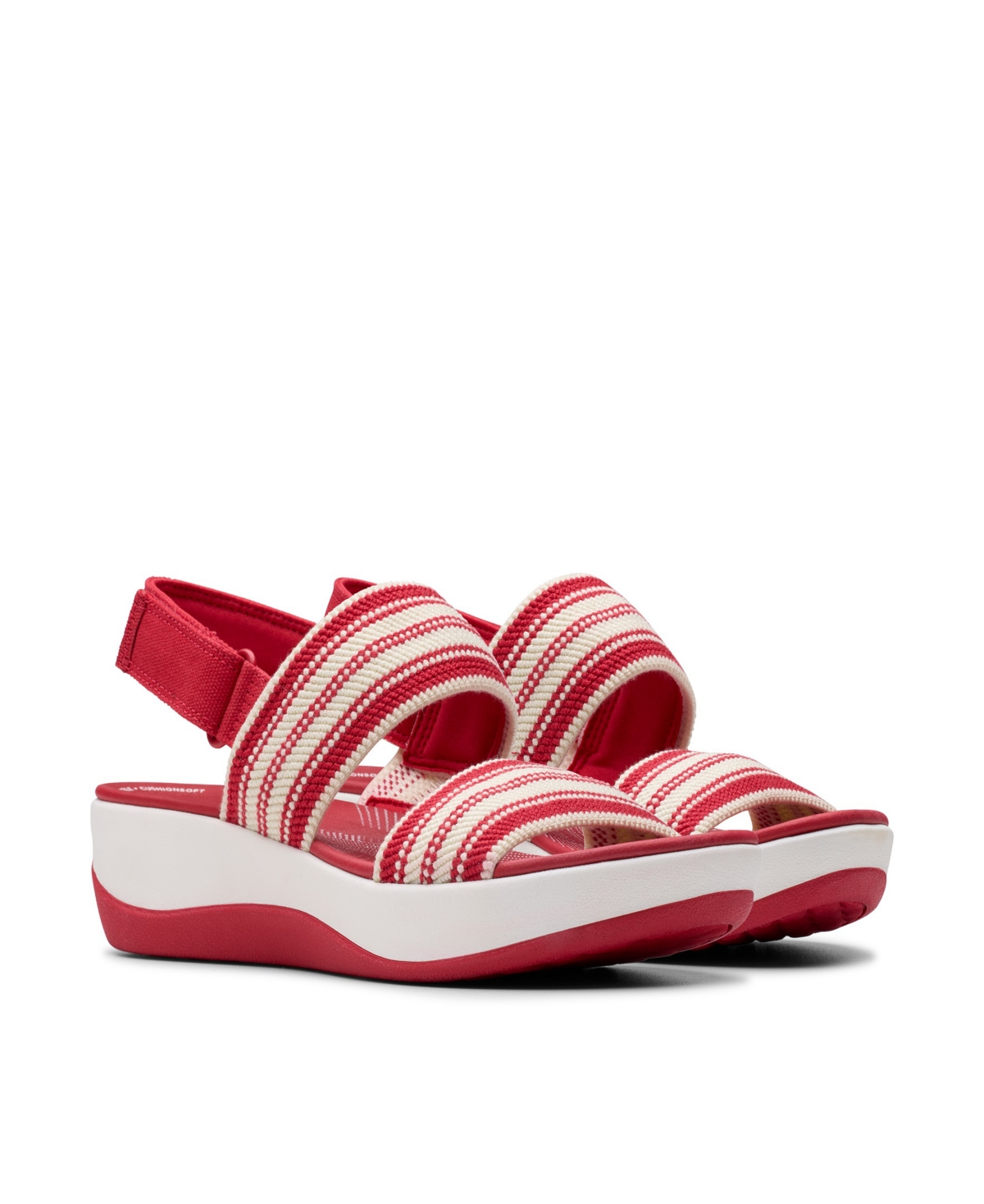 Clarks Arla Stroll In Cherry Textile