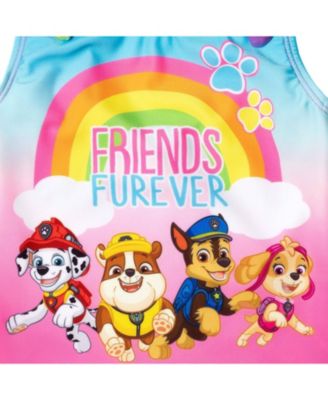 Toddler Girls Rash Guard Tankini Top and Bikini Bottom 3 Piece Swimsuit Set