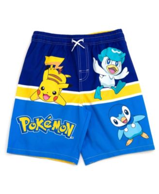 Boys Pikachu Compression UPF 50+ Swim Trunks Bathing Suit