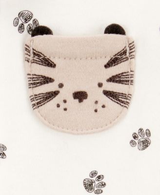 Baby Boys Tiger 2-Way-Zipper Cotton Sleep and Play Footed Coverall