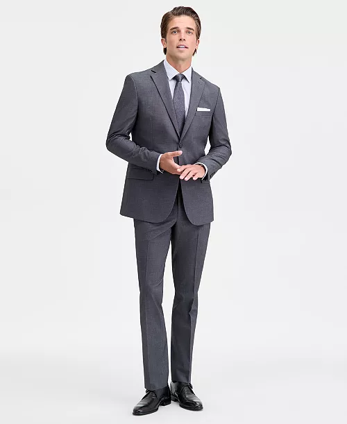 DKNY Men's Modern-Fit Nested Fall Suit 