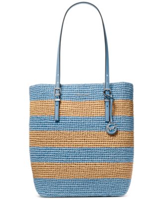 Michael Kors Quinn Large North South Woven Tote - Macy's