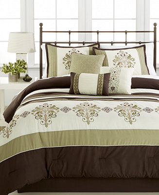 Hallmart Collectibles CLOSEOUT! Marin 7-Pc. Comforter Sets, Created for Macy&#39;s - Bed in a Bag ...
