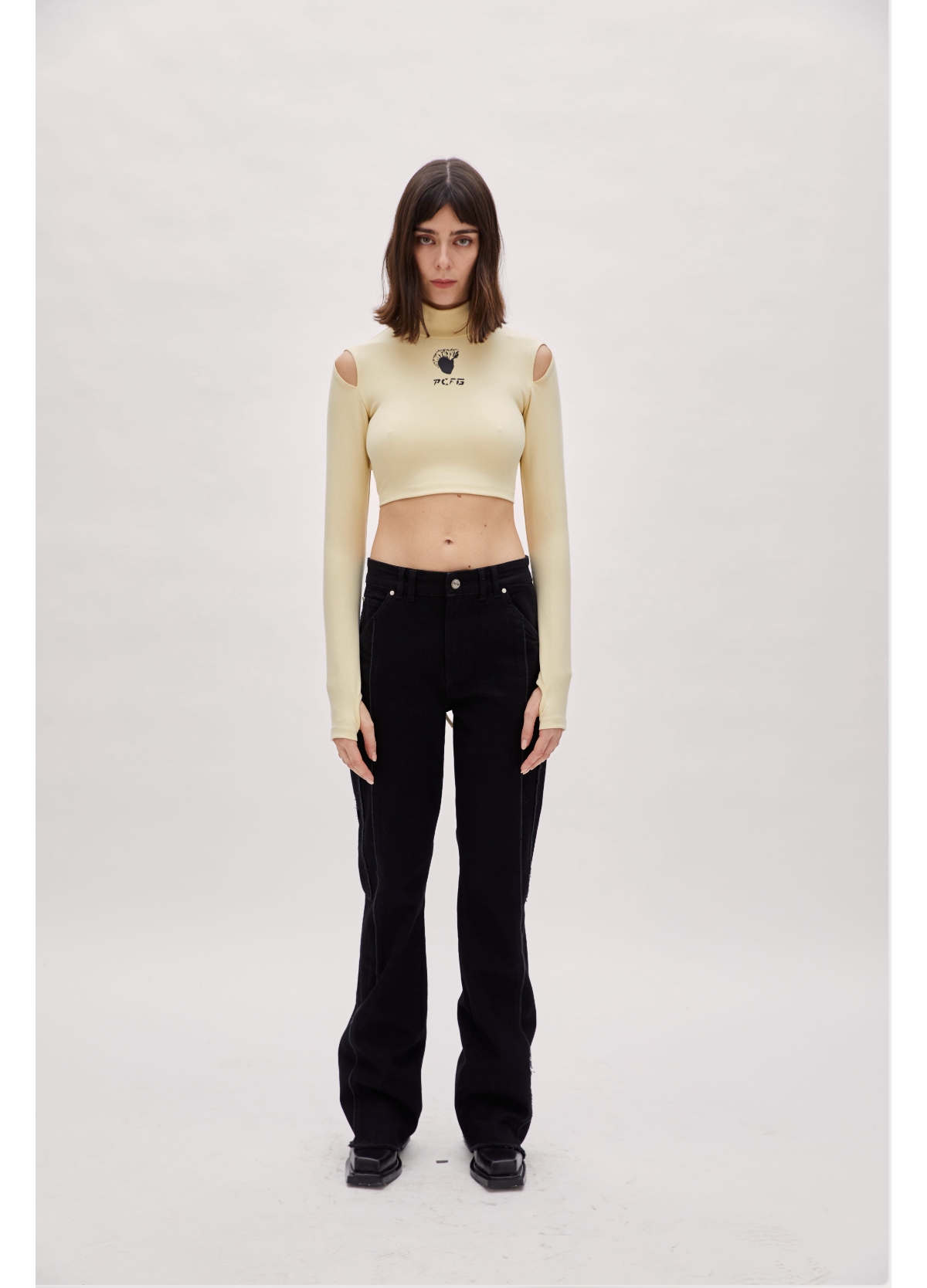 Women's Flare Denim Pant - Black