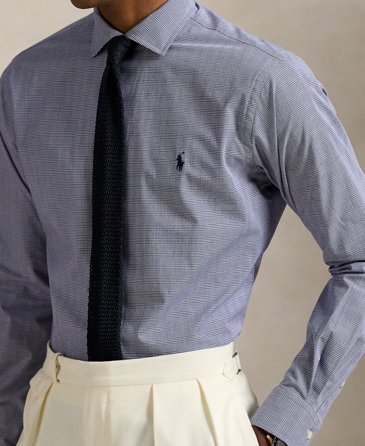 Polo Ralph Lauren Men's Slim-fit Stretch Poplin Shirt In Blue