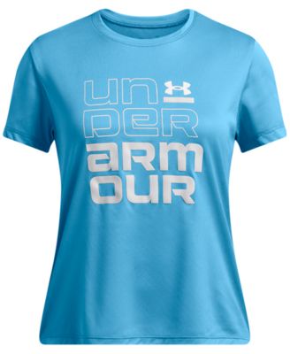 Under Armour - Big Girls Tech Split Wordmark Graphic Short-Sleeve T-Shirt