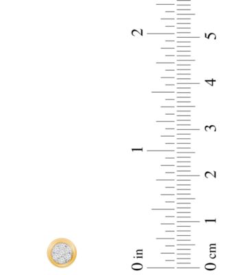 Men's Diamond Round Cluster Stud Earrings (1/5 ct. t.w.) in 10k Gold