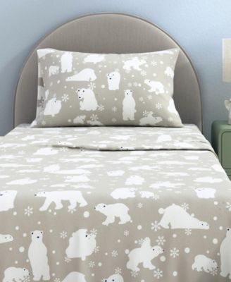 Ultra-Soft Turkish Cotton Flannel Christmas Print Sheet Set