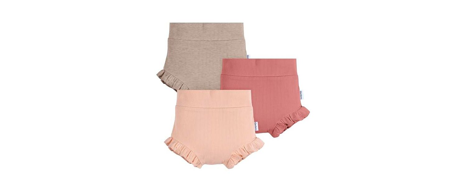 Baby Girls Bubble Shorts, 3-Pack