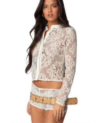Women's Peyson Sheer Lace Top