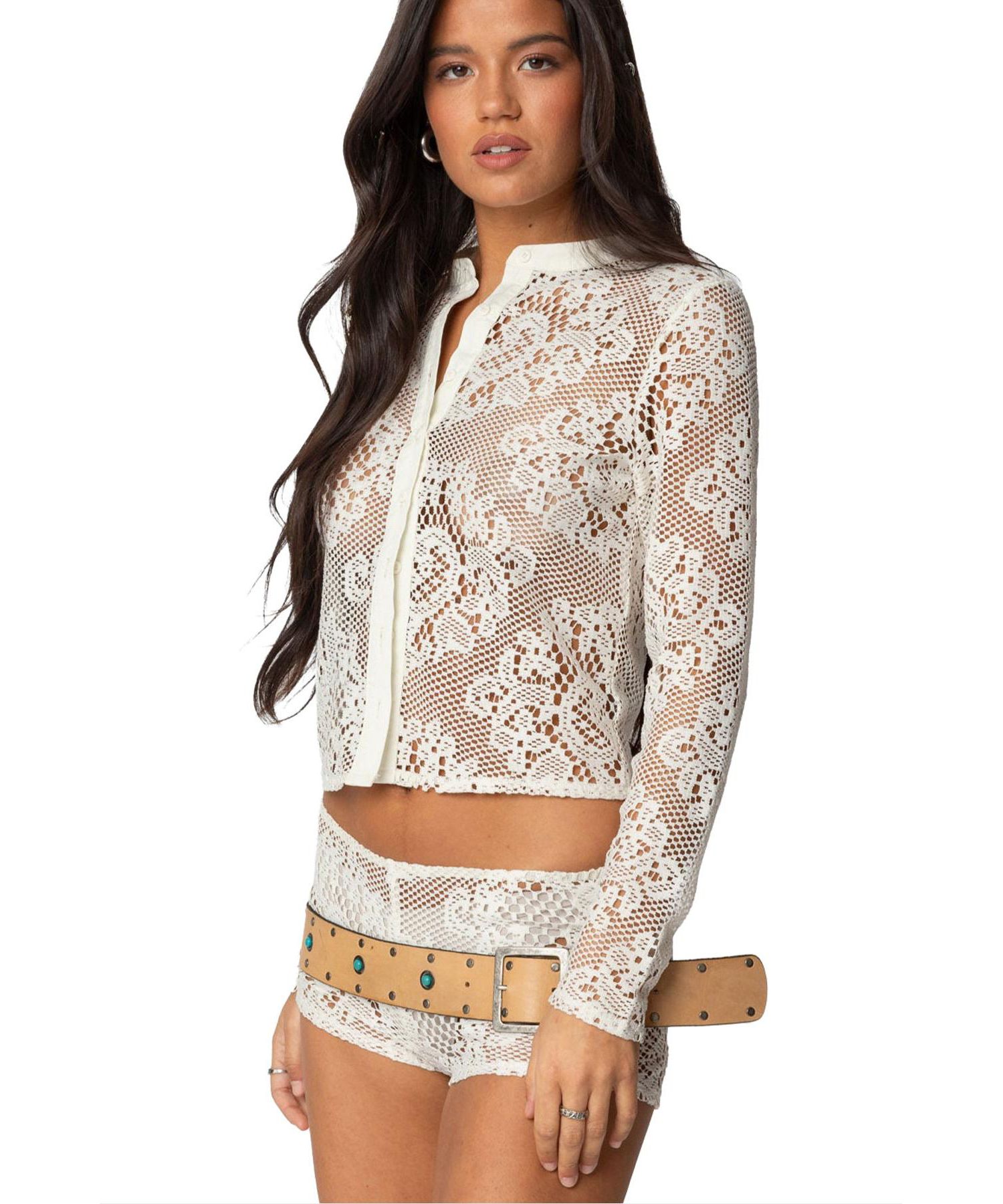 Women's Peyson Sheer Lace Top