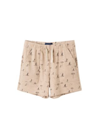 Toddler Boys Toddler/Child Washed Sailboat Henley and Shorts Set