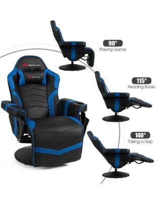 Ergonomic High Back Massage Gaming Chair with Pillow