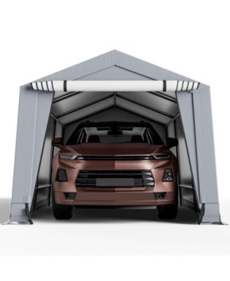 10 x 20 Feet Outdoor Heavy-Duty Carport with 2 Doors-10 x 20 ft