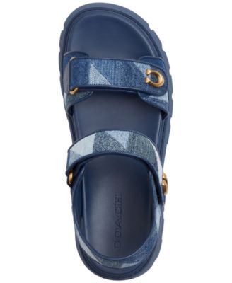 Brynn Patchwork Denim Platform Sandals