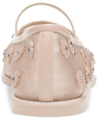 Emilia Tea Rose Mesh Ballet Flats