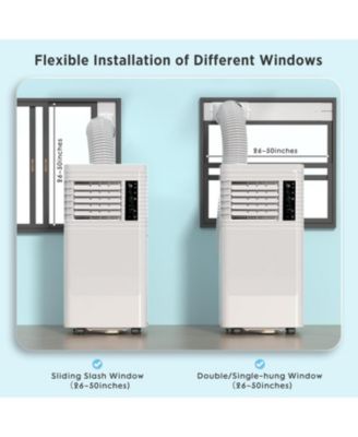 10000 BTU Portable Air Conditioner with Remote Control Three Modes Two Wind Speed LED Display Air Conditioner