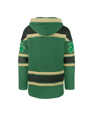 Men's Kelly Green New York Rangers St. Patrick's Day McLucky Superior Lacer Pullover Hoodie