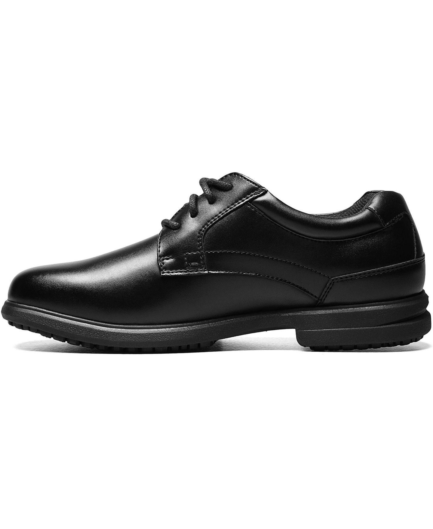 Nunn Bush Men's Sherman Plain Toe Slip Resistant Oxford, цвет: Чёрный — фото 5