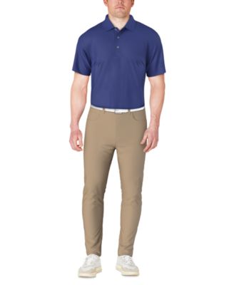 Men's Airflux Solid Mesh Short Sleeve Golf Polo Shirt