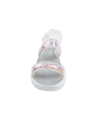 Toddler Girls Loose Glitter Straps Sandals