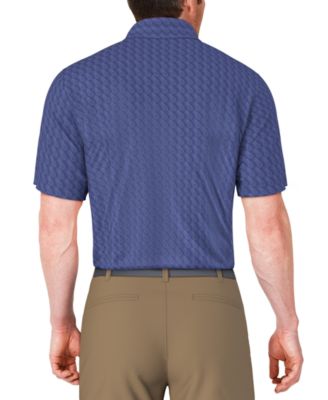 Men's Short Sleeve Pineapple Print Conversational Golf Polo Shirt