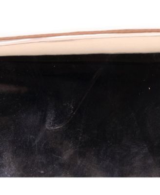 Mini Binder Clip Flap Bag Mirror Faux Leather