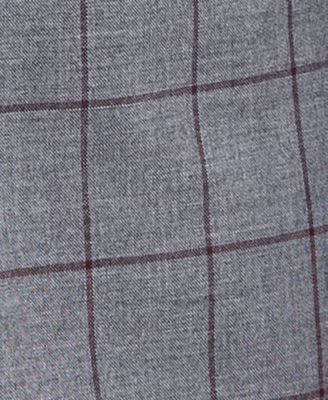 Men's Classic-Fit Windowpane Suit Separate Jacket