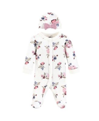 Hudson Baby - Set 3 Tutine Per Neonata Prematuro (Preemie) Con Piedini - 100% Cotone Morbido