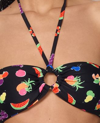 Women's Fruits Bandeau Ring Bikini Top 