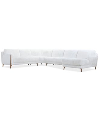 Briannie 4-Pc. Fabric Chaise Sectional, Exclusively at Macy's