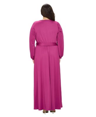Plus Size Espinoza Surplice Maxi Dress