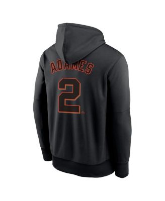 Men's Willy Adames Black San Francisco Giants Name Number Performance Pullover Hoodie