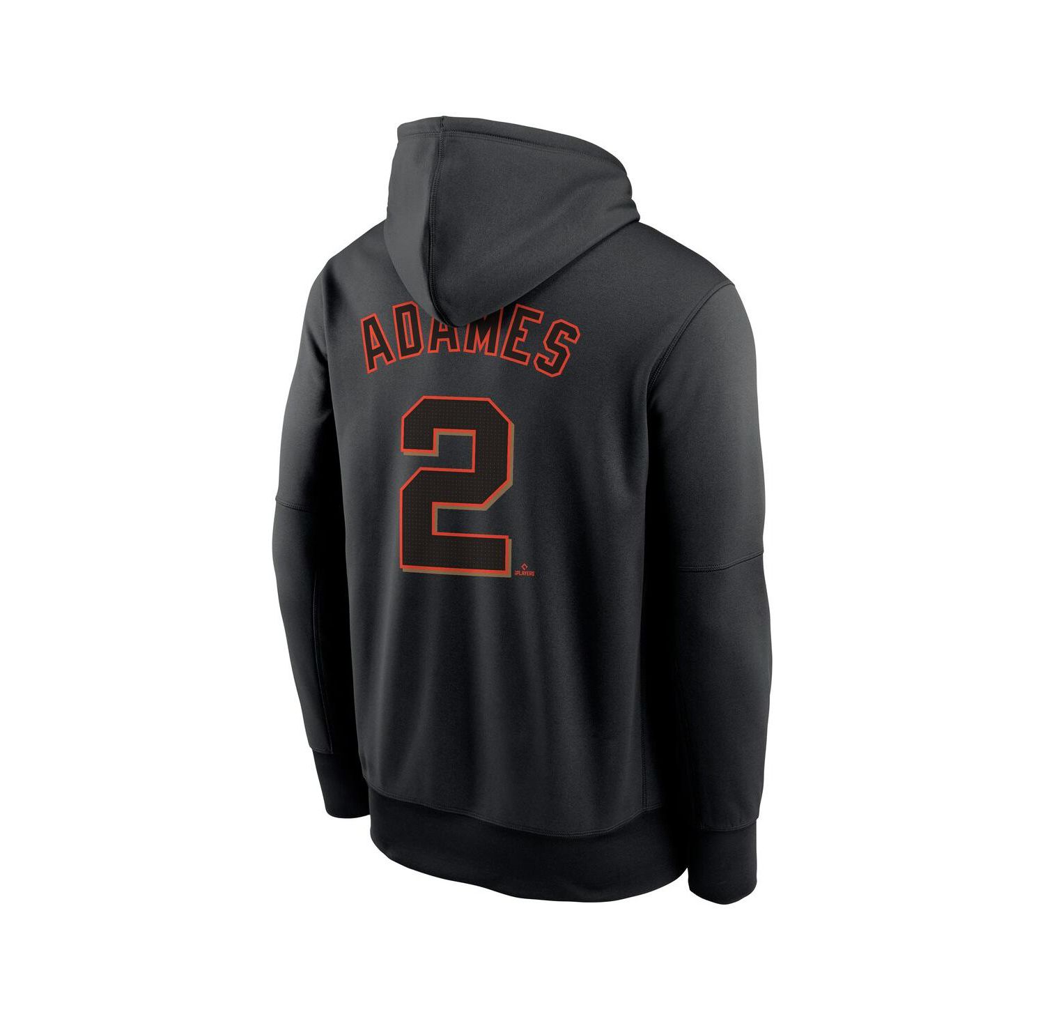 Men's Willy Adames Black San Francisco Giants Name & Number Performance Pullover Hoodie