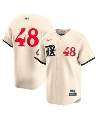 Nike - Men's Jacob deGrom Cream Texas Rangers City Connect Limited Player Jersey