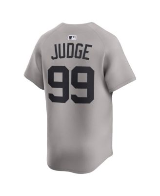 Men's Aaron Judge Gray New York Yankees Road Limited Player Jersey
