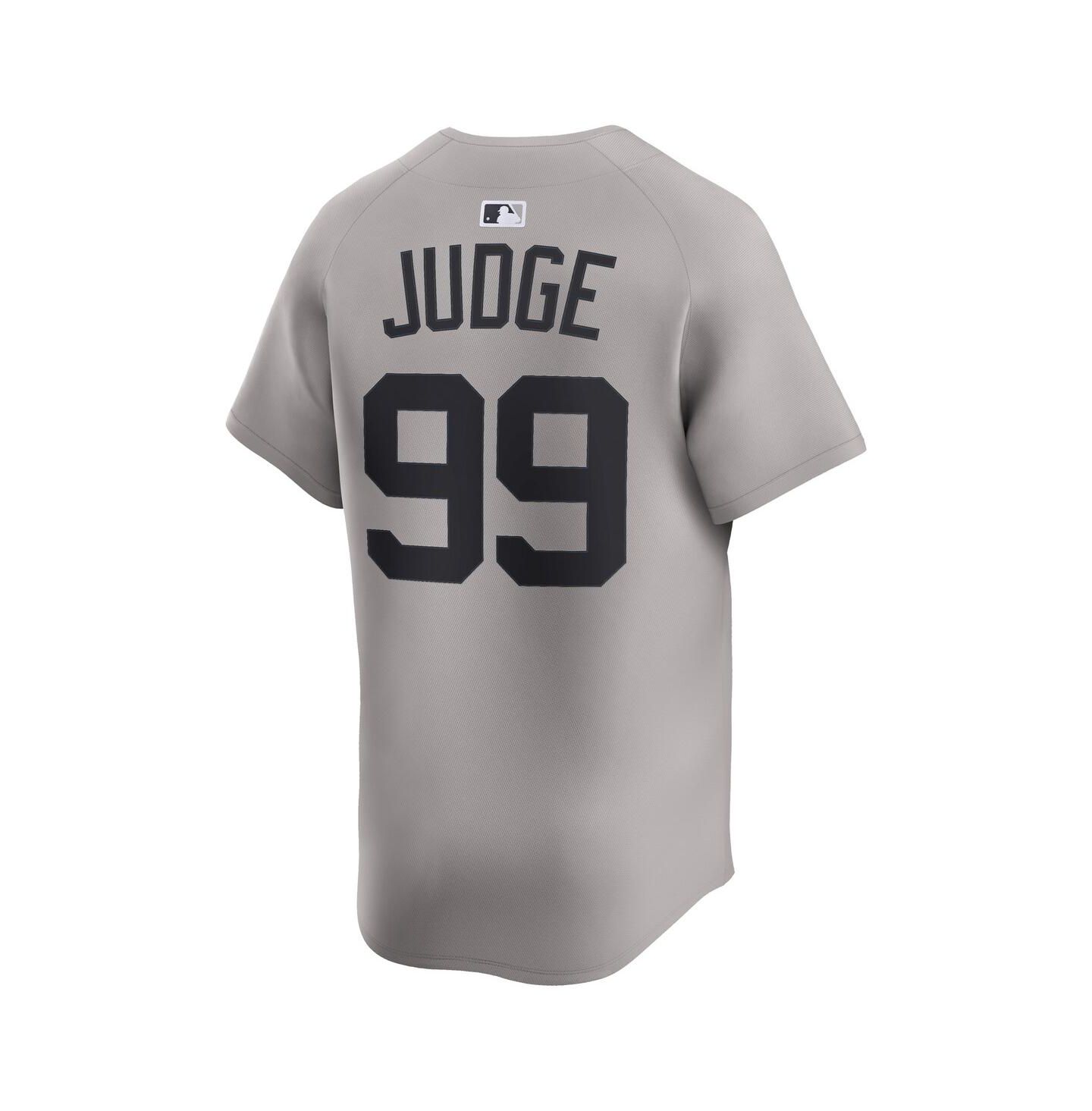 Мужской топ Nike Aaron Judge Gray New York Yankees Road Limited Player Jersey — фото 2