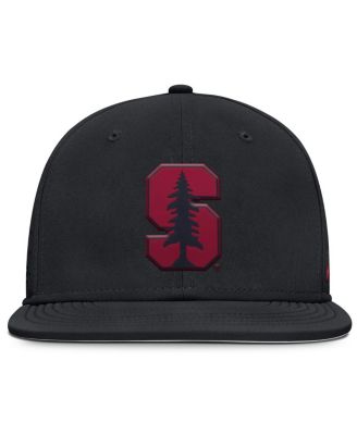 Men's Black Stanford Cardinal On-Field Dugout True Performance Fitted Hat